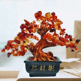 Bonsai Agate Feng Shui Crystal Tree 15cm Height