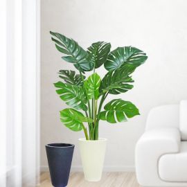 Artificial Monstera Plant With Pot 120cm Total Height