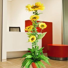Artificial SunFlower Plant 150cm Height