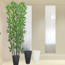 Artificial Bamboo Trees 9 Feet Height(Choose Black or White Pot)