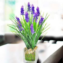 Artificial lavender plant