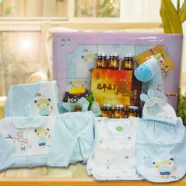 Delight Me and Baby Boy Gift Basket