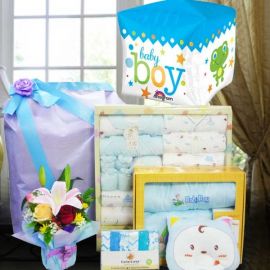 Welcome Prince Charming Baby Gift Basket