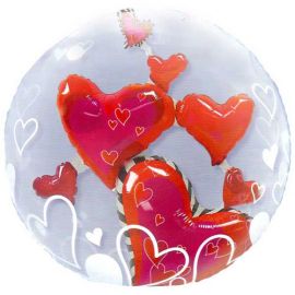 Add On 3D Special Bubbles Heart Balloon