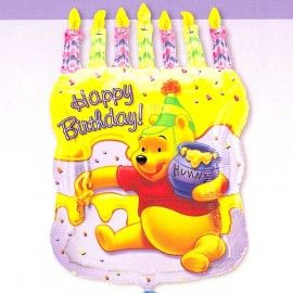 Add On Winnie The Pooh Cake Birthday Balloon