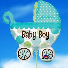 Add On Baby Boy Stroller Balloon