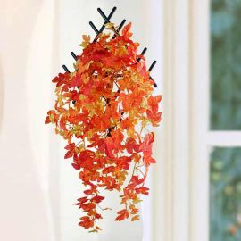 Artificial Maple Leaves Hanging Plant