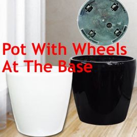 Add-On Planter Pot with wheels 35cm Diameter