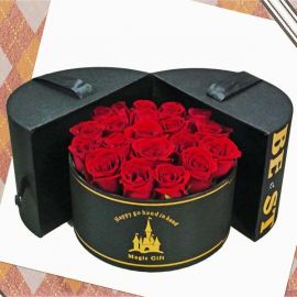 20 Red Roses in Nice Round Box