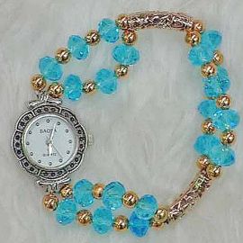 Blue Crystal Watch WA010
